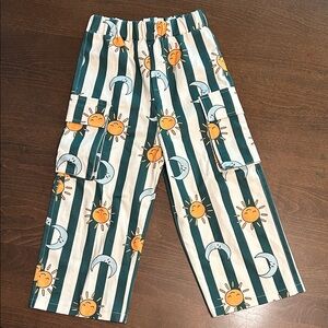 Sun & Moon Striped Pull-On Pants